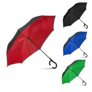 Guarda-Chuva Invertido Personalizado | Dimensões (L x A x P): 112.0 x 81.5 x 10.4 | Peso = 604 g