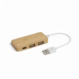 Hub com 3 Entradas Personalizado | Dimensões (L x A x P): 3.8 x 7.8 x 1.1 | Peso = 70 g