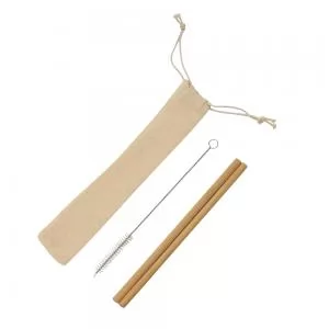 Kit Canudo em Bambu Personalizado | Dimensões (L x A x P): 6.0 x 23.0 x 0.0 | Peso = 30 g