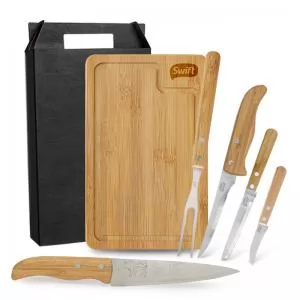 Kit Churrasco 6 Peças Personalizado | Dimensões (L x A x P): 20.0 x 32.0 x 14.0 | Peso = 875 g