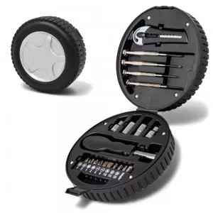 Kit Ferramentas Personalizado | Dimensões (L x A x P): 5.7 x 16.1 x 16.1 | Peso = 685 g