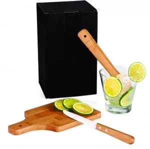 Kit para Caipirinha Personalizado | Dimensões (L x A x P): 13.5 x 22.7 x 13.5 | Peso = 700 g