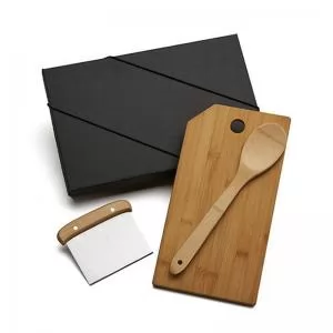 Kit para Cozinha com 3 Peças Personalizado | Dimensões (L x A x P): 22.0 x 35.5 x 6.5 | Peso = 900 g