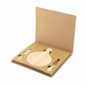 Kit Queijo 3 Peças Personalizado | Dimensões (L x A x P): 27.0 x 23.9 x 2.3 | Peso = 505 g