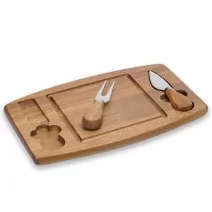 Kit Queijo 3 Peças Personalizado | Dimensões (L x A x P): 28.1 x 17.0 x 1.5 | Peso = 405 g