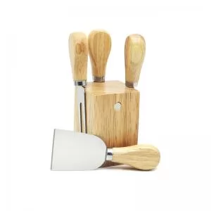 Kit Queijo 4 Peças Personalizado | Dimensões (L x A x P): 7.3 x 14.5 x 7.2 | Peso = 293 g