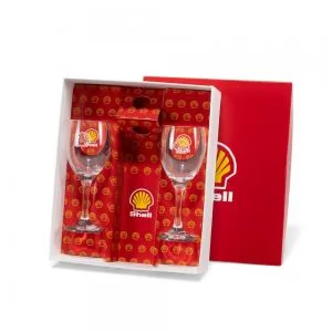 Kit Taças de Vinho Personalizado | Dimensões (L x A x P): 27.3 x 10.5 x 32.5 | Peso = 1060 g
