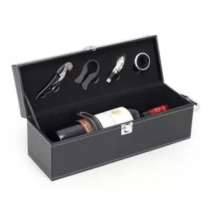 Kit Vinho 4 peças Personalizado | Dimensões (L x A x P): 34.5 x 12.0 x 11.0 | Peso = 760 g