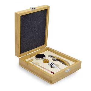 Kit Vinho 4 Peças Personalizado | Dimensões (L x A x P): 15.0 x 17.0 x 5.3 | Peso = 477 g