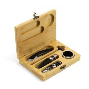 Kit Vinho 5 Peças Personalizado | Dimensões (L x A x P): 16.1 x 3.2 x 11.7 | Peso = 410 g