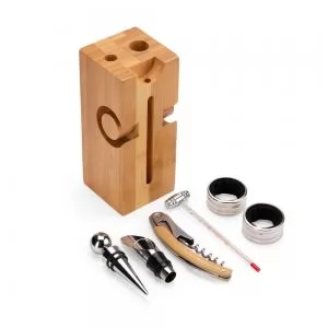 Kit Vinho 6 Peças Personalizado | Dimensões (L x A x P): 6.7 x 21.1 x 6.7 | Peso = 615 g