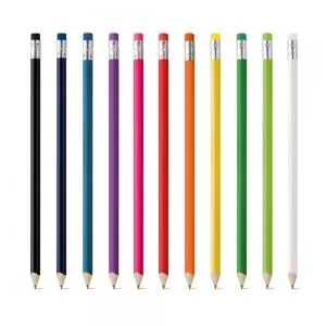 Lápis com Borracha Personalizado | Dimensões (L x A x P): 7.0 x 19.0 x 7.0 | Peso = 6 g