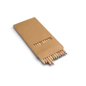Lápis de Cor com Embalagem Kraft Personalizada
