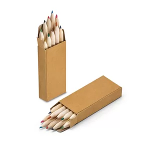 Lápis de Cor Personalizado | Dimensões (L x A x P): 4.0 x 9.0 x 1.5 | Peso = 171 g