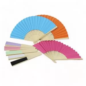 Leque de Bambu Personalizado | Dimensões (L x A x P): 2.5 x 21.0 x 1.1 | Peso = 22 g