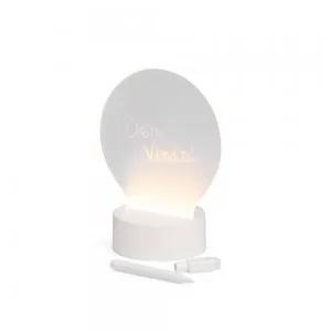 Luminária de Mesa com Quadro de Mensagens em LED Personalizada