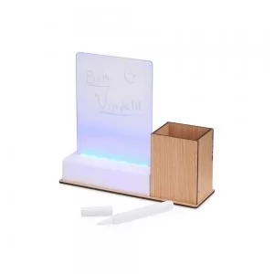 Luminária de Mesa com Quadro de Mensagens em LED Personalizada