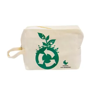 Necessaire Ecológica Personalizada | Dimensões (L x A x P): 19.0 x 11.5 x 7.5 | Peso = 40 g