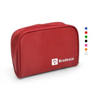 Necessaire em Nylon Personalizada | Dimensões (L x A x P): 14.0 x 18.5 x 6.0 | Peso = 60 g