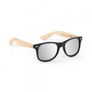 Óculos de Sol em Bambu Personalizado | Dimensões (L x A x P): 14.6 x 4.9 x 15.0 | Peso = 28 g