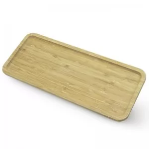 Petisqueira de Bambu Personalizado | Dimensões (L x A x P): 36.0 x 15.0 x 2.0 | Peso = 385 g