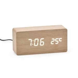 Relógio de Mesa Digital Personalizado | Dimensões (L x A x P): 15.0 x 7.0 x 4.3 | Peso = 165 g