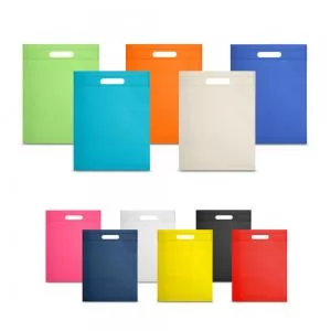 Sacola Em TNT Non-woven Personalizada | Dimensões (L x A x P): 25.0 x 35.0 x 0.0 | Peso = 18 g