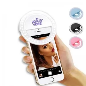 Selfie Ring Light  led celular Personalizado | Dimensões (L x A x P): 8.5 x 8.5 x 3.1 | Peso = 35 g