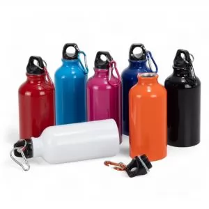 Squeeze de Metal Personalizado | Dimensões (L x A x P): 6.6 x 17.6 x 6.6 | Peso = 70 g
