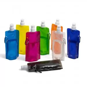 Squeeze Dobrável  Personalizado | Dimensões (L x A x P): 11.9 x 26.0 x 3.0 | Peso = 25 g
