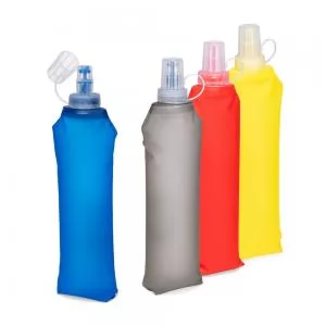 Squeeze Dobrável Personalizado | Dimensões (L x A x P): 8.5 x 26.0 x 5.4 | Peso = 35 g
