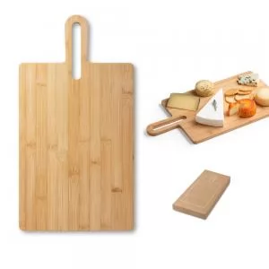 Tábua de Bambu Personalizada | Dimensões (L x A x P): 24.0 x 45.0 x 1.2 | Peso = 851 g