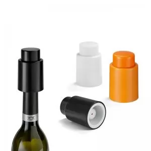 Tampa Rolha de Vácuo para Garrafa de Vinho Personalizada | Dimensões (L x A x P): 4.8 x 7.3 x 4.8 | Peso = 65 g